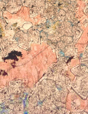 Sedimentology microscope analysis